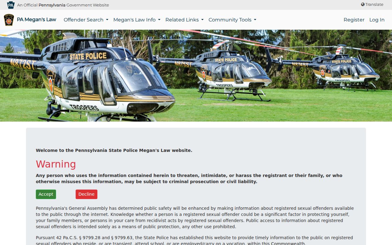 Springettsbury Township residents directory Pennsylvania public safety registry